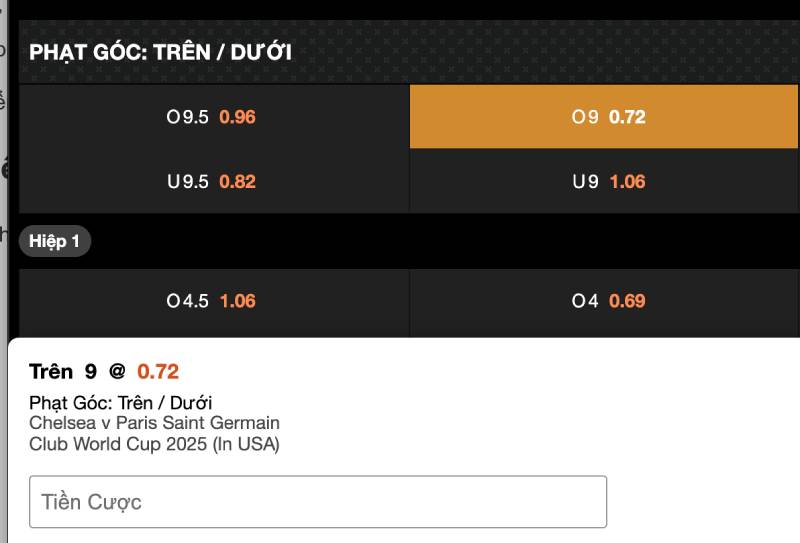 Mẹo Cá Cược Kèo Phạt Góc Tài Xỉu Với Những Tips Hay 4 Đừng bỏ qua biến động kèo phạt góc nhà cái