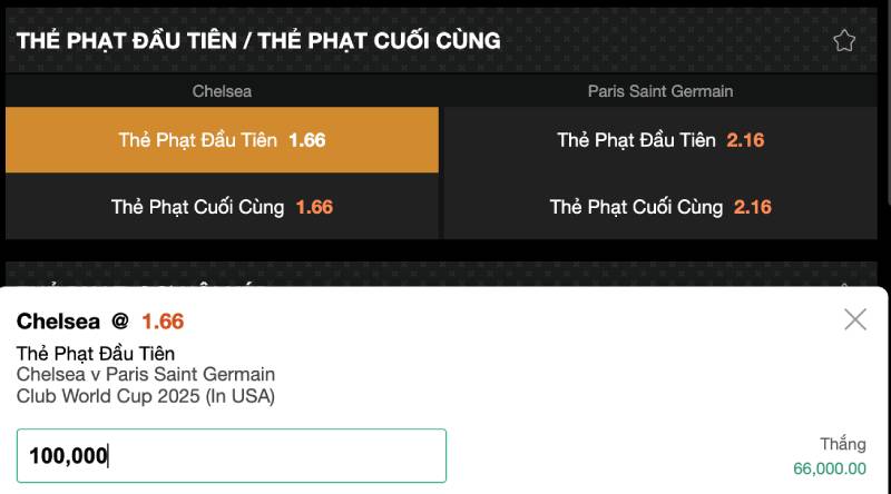 Thời điểm tốt để vào tiền kèo thẻ phạt